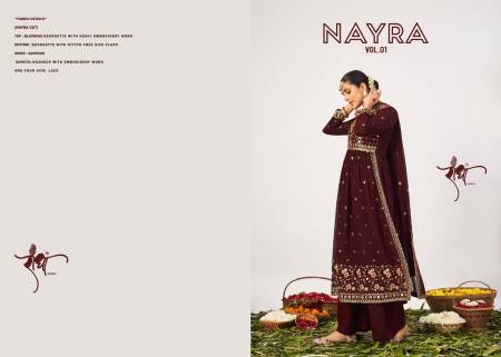 Nayra Vol1 Georgette Designer Sharara with Dupatta Suit Catalog